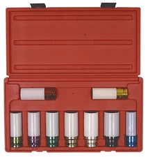 Sunex 2849 9 Piece 1/2" Drive 6 Point Extra Thin Wall Sae And Metric Wheel