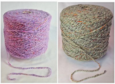 25 /kg Konen Mischgarn / Effektgarn mit Wolle, 2,5NM ideal zum Stricken & Häkeln