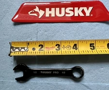 HUSKY Tools STUBBY 1/2" #33116 COMBINATION WRENCH open end  12 POINT