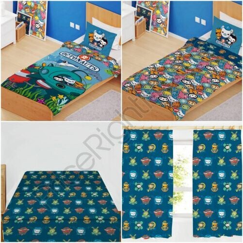 OCTONAUTS CREW BEDROOM - KIDS SINGLE / JUNIOR BEDDING & CURTAINS