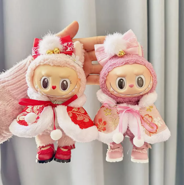 2025 POP MART LABUBU The Monsters Plush Spring Cape Clothes 2025 POP MART LABUBU The Monsters Plush Spring Cape Clothes