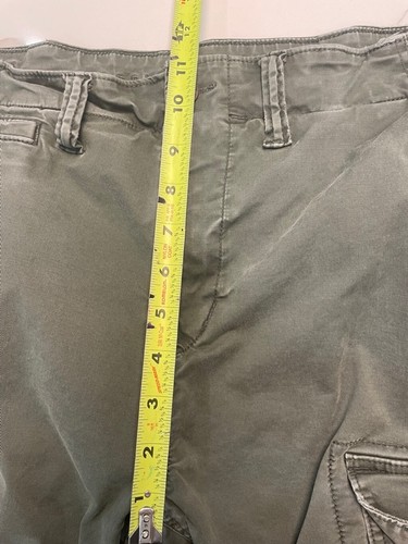 American Eagle Flex Slim Loved In Cargo Pants Size 30x30 Green Skater Grunge - Foto 12 di 13