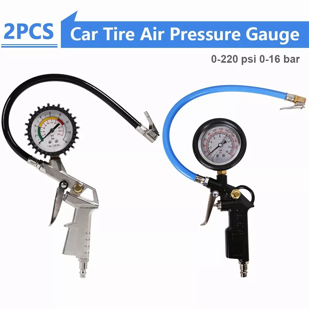 Tyre gauge on sale and inflator
