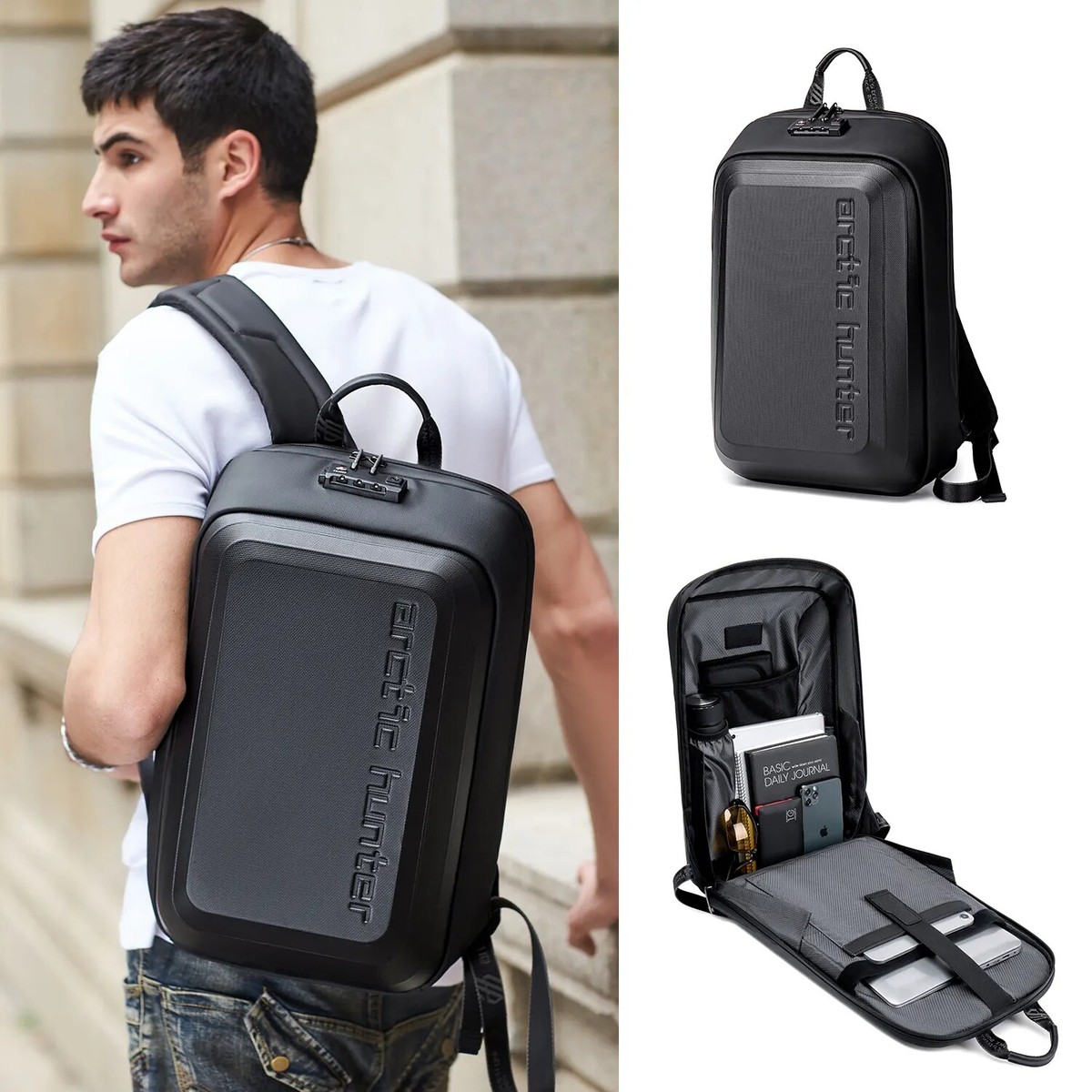 ARCTIC HUNTER Anti Theft Mochila Men Waterproof Laptop Business