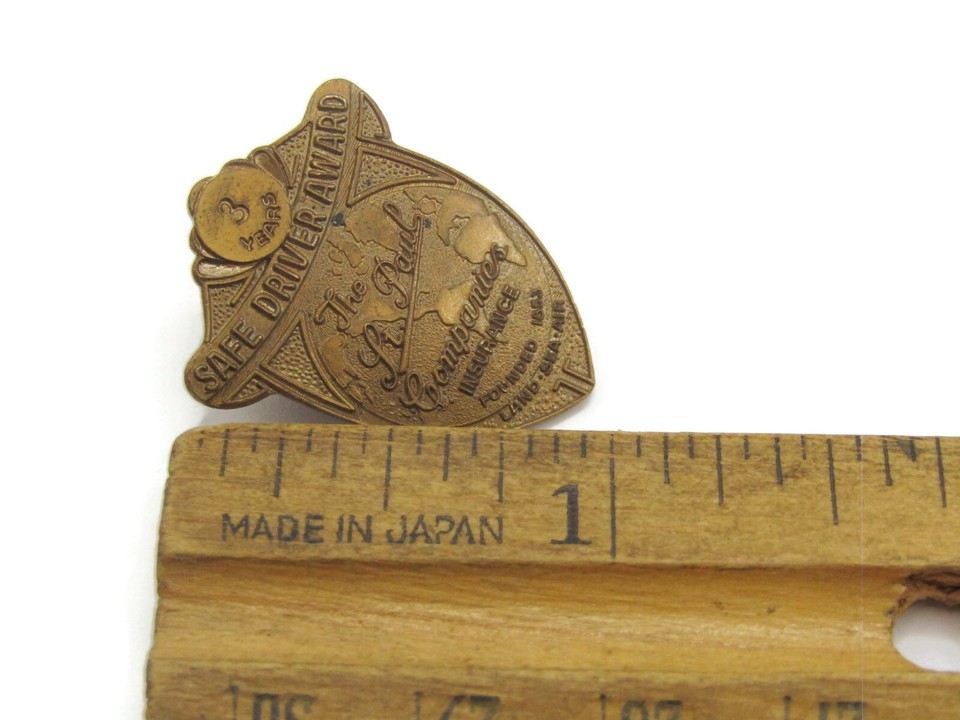 Safe Driver Award 3 Year St. Paul Insurance Companies Rare Design eBay