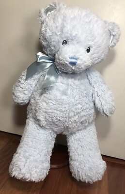 Baby Gund My First Teddy Blue With Satin Bow 14