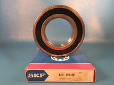 SKF 6211 2RS JEM, Single Row Deep Groove Radial Ball Bearing, 2 Rubber Seals