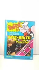 1980 12 Hasbro Popeye Lite-Brite Picture Refill Plus 14 Extra Sheets