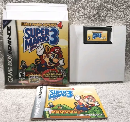 Super Mario Advance 4: Super Mario Bros 3 (GBA, 2003) VGC w/ Manual Tested READ