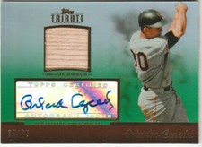Orlando Cepeda 2011 Topps Tribute Green Bat Auto 67/75 
