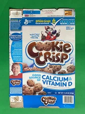 General Mills - Cookie Crisp - Empty-Flat - Cereal Box 2008- Rocket Rider