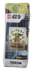 Lego Star Wars The Mandalorian 46x60in Throw Blanket Green Brown Kids Room Décor