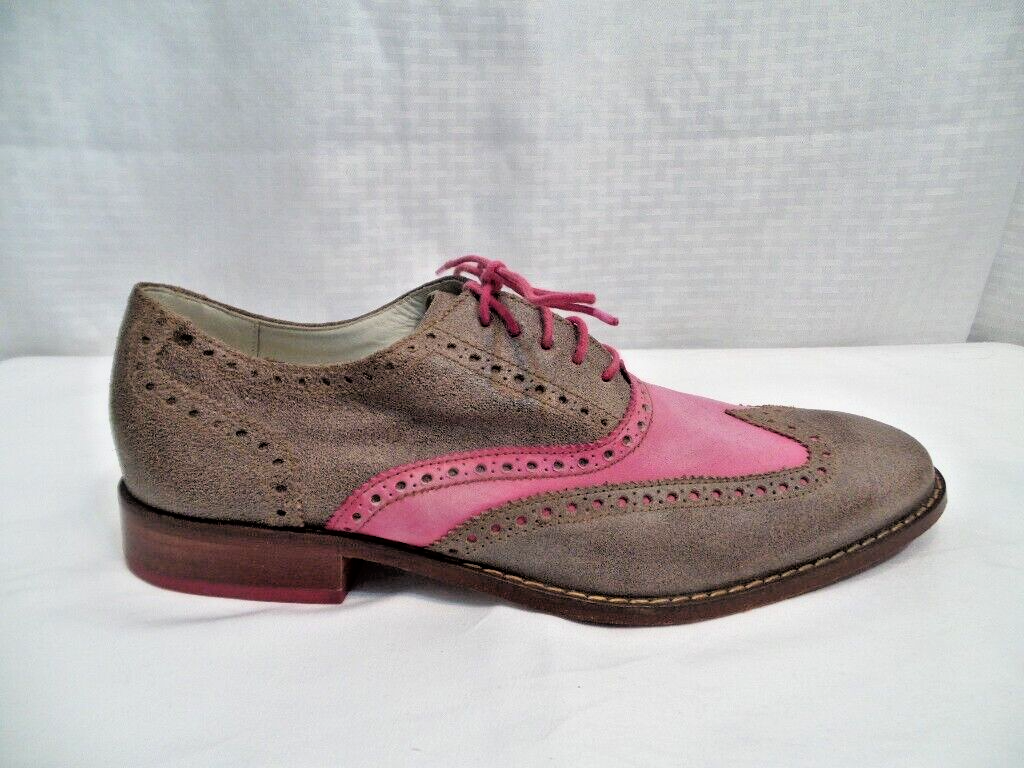 Cole Haan Wingtip Oxfords Gray and Pink Shoes Men\'s Size 10.5 Loafers C11078 Cole Haan OriginalGrand Wingtip Oxford - FREE Shipping  main image 4