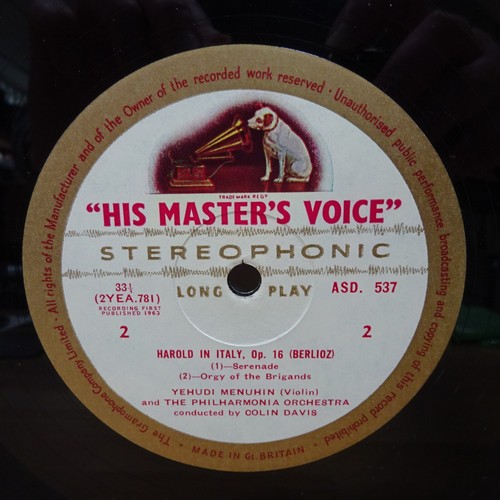 ASD 537 BERLIOZ Harold in Italien Menuhin Colin Davis HMV WG STEREO LP EX - Bild 5 von 5