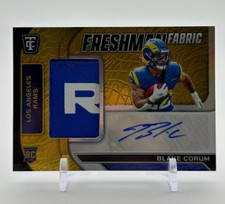 2024 Panini Totally Certified Blake Corum Freshman Fabric Signatures Gold /10