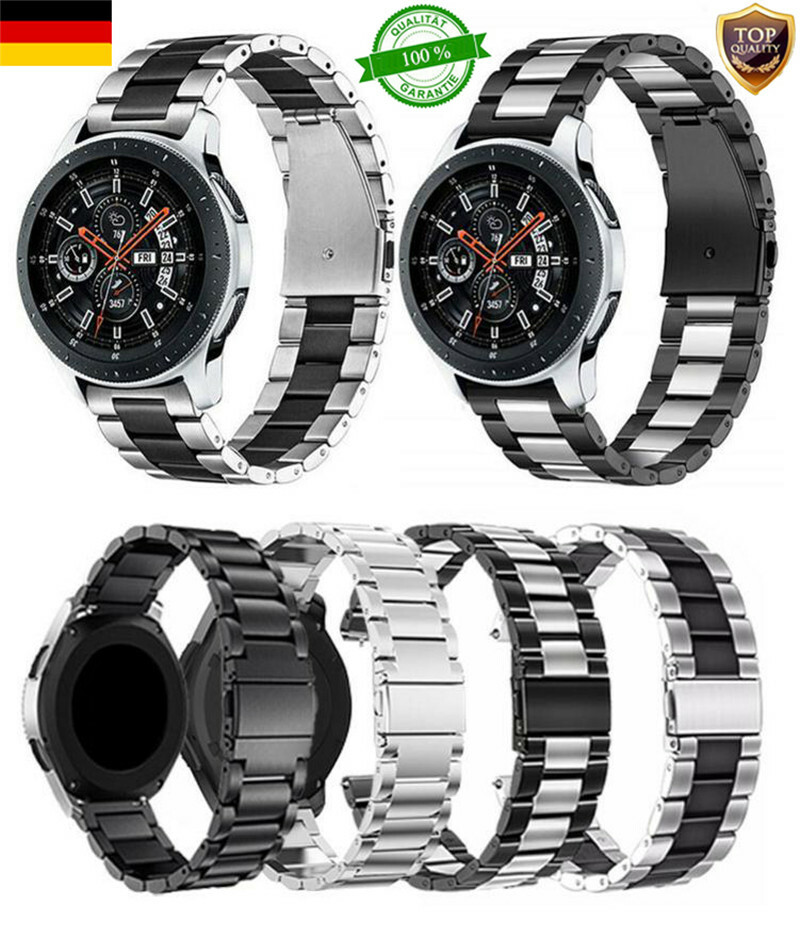 20 Mm Edelstahl-Armband Für Garmin Vivoactive 6 | Silber & Gold, Verstellbar | Elegantes Ersatzarmband Für Smartwatch