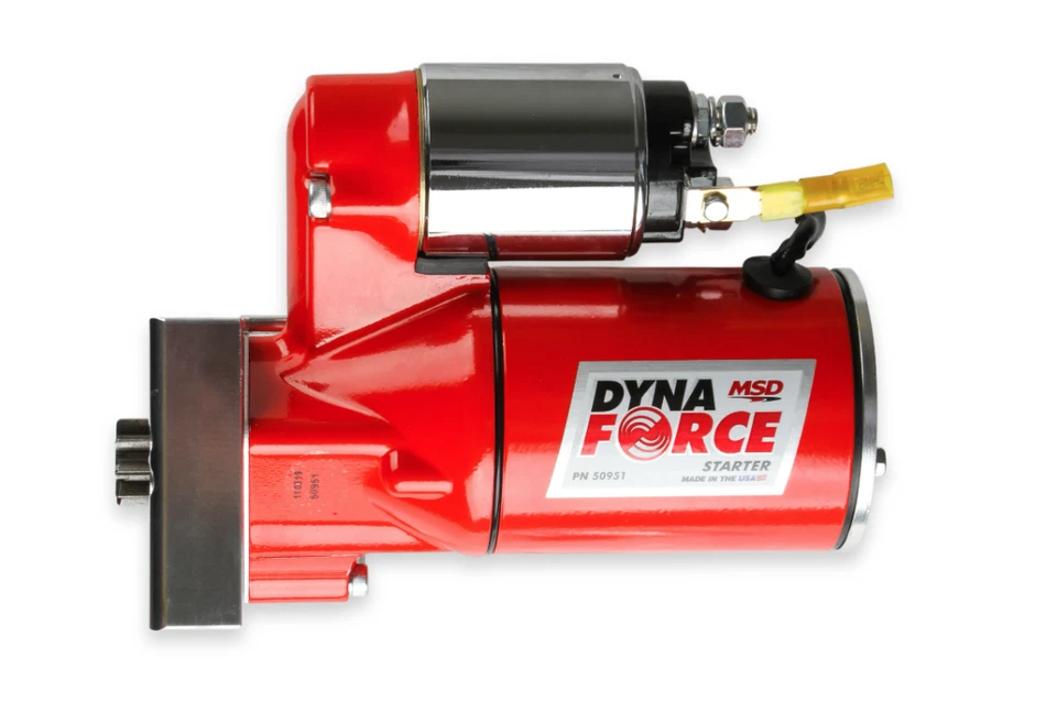 Arrancador MSD DynaForce alto par rojo para Chevy bloque pequeño/grande montaje escalonado Foto 3 de 4