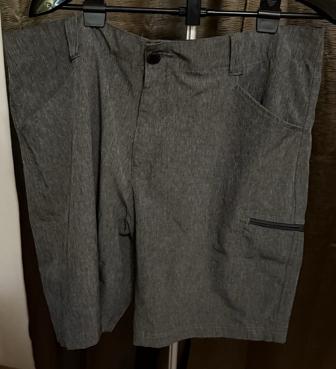 (2)Zeroxposur Travel Shorts Mens 38 Utility Zip Pocket UPF 50+ Stretch Golf