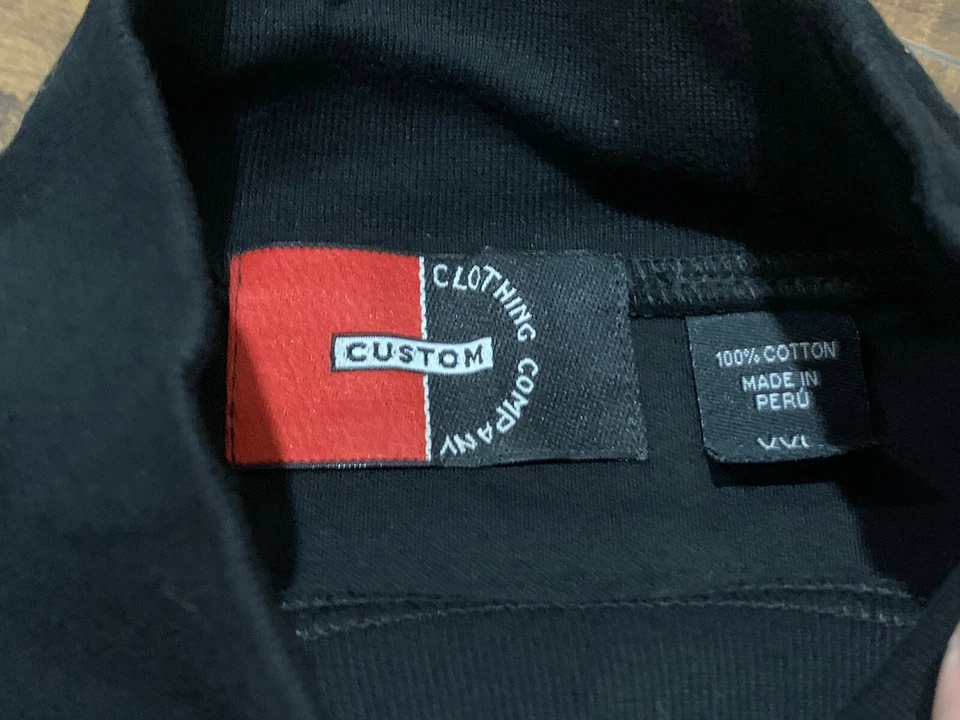 Винтажный вышитый логотип персонала Apple L/S черная имитация водолазки размер XXL Steve Jobs - Изображение 3 из 4