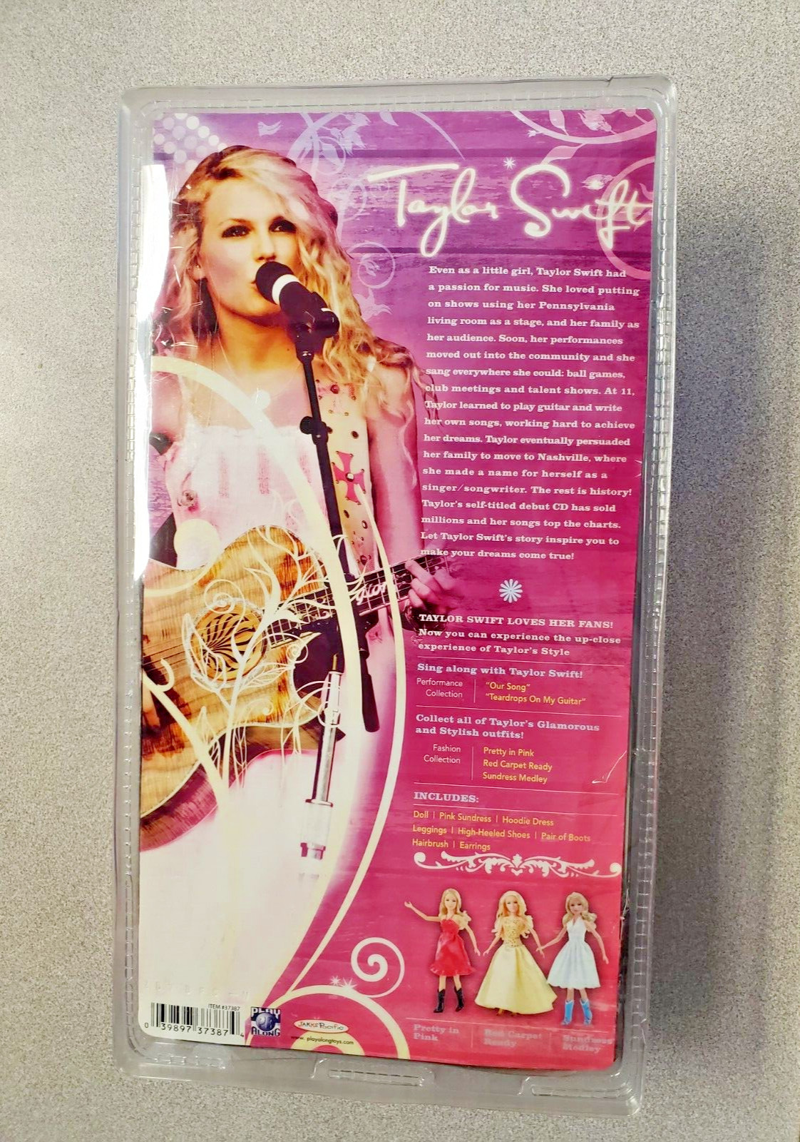 Taylor Swift &ldquo;Pretty In Pink&rdquo; Barbie Doll RARE #1 New cardigan