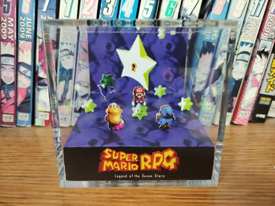 Super Mario RPG - Mario Starhill Handmade Diorama -Gameboy Gaming Cube-Fanart