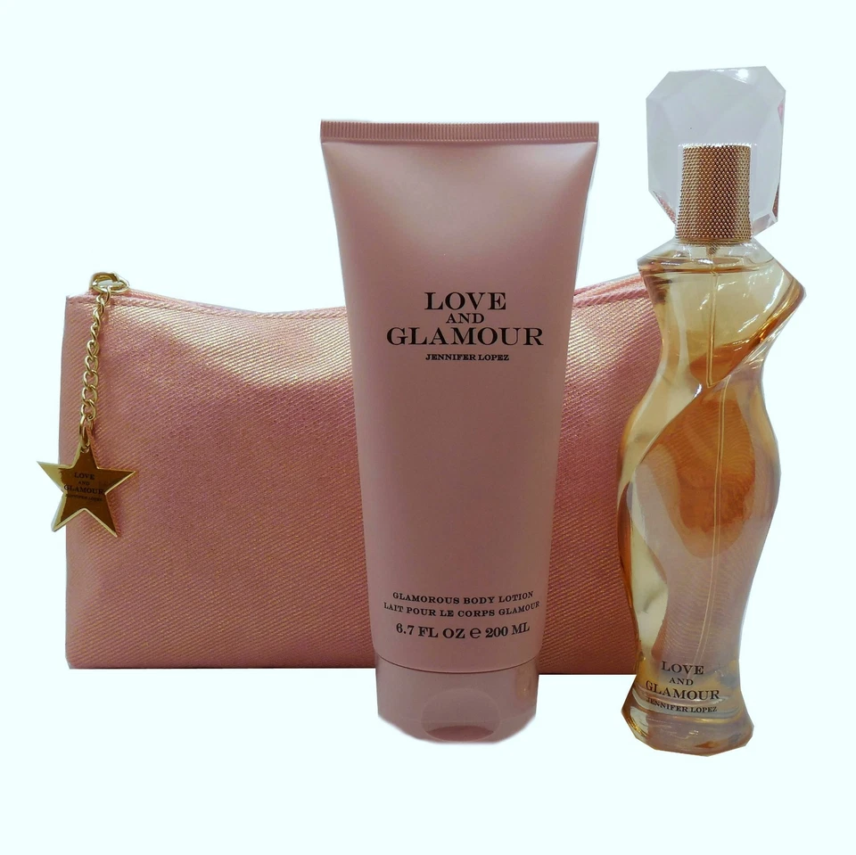 JENNIFER LOPEZ AMOR Y GLAMOUR SET DE REGALO CON EAU DE PARFUM SPRAY 75 ML NUEVO EN CAJA Foto 2 de 2