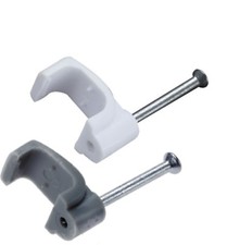 PVC Flat Cable Clip PACKS for Twin & Earth Electrical Wires 1mm 1.5mm 2.5mm 6mm
