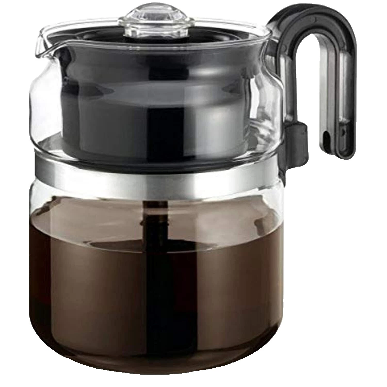 Cafeteras de vidrio y ollas de Café Moka stovetop Cafeteras eléctricas