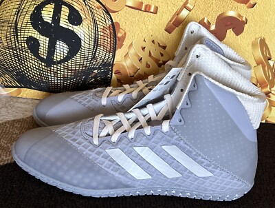 New Adidas Mat Wizard Grey Wrestling Shoes FU8168 US New