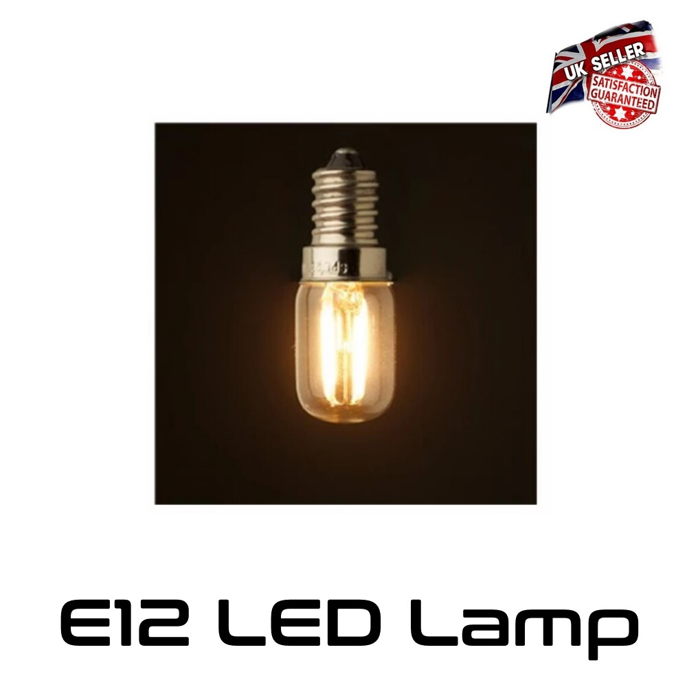 E12 LED Bulb Filament Retro Lamp 2w (20w) Small Screw 240V Warm White