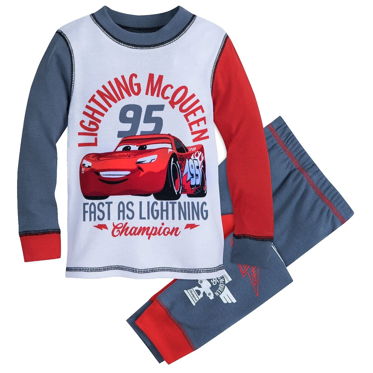 Disney Ropa de dormir para niños Rayo McQueen talla 8