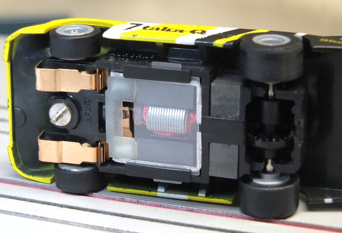TOMY トミー AFX ポルシェ956 タカキュウ AFX Porsche 956 Taka-Q Yellow 0031 HO Slot Car Turbo Tomy