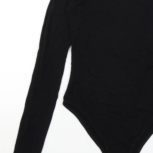 Boohoo Womens Black Viscose Blend Bodysuit One-Piece Size 8 - Picture 12 of 12