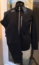NEW Emporio Armani EA7 Tracksuit Set Black Womens Size XXL RRP �160
