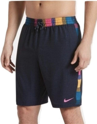 NIKE SWIM Men's 6:1 Faux-Linen Racer Stripe 9