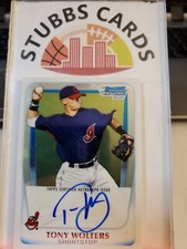 2011 Bowman Chrome Prospect Tony Wolters BCP98 Cleveland Indians