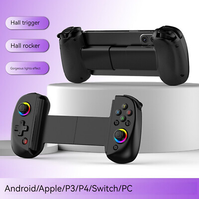 Phone Stretch Game Pad Handle with Light For Switch/PS3/PS4/PC/Android/IOS