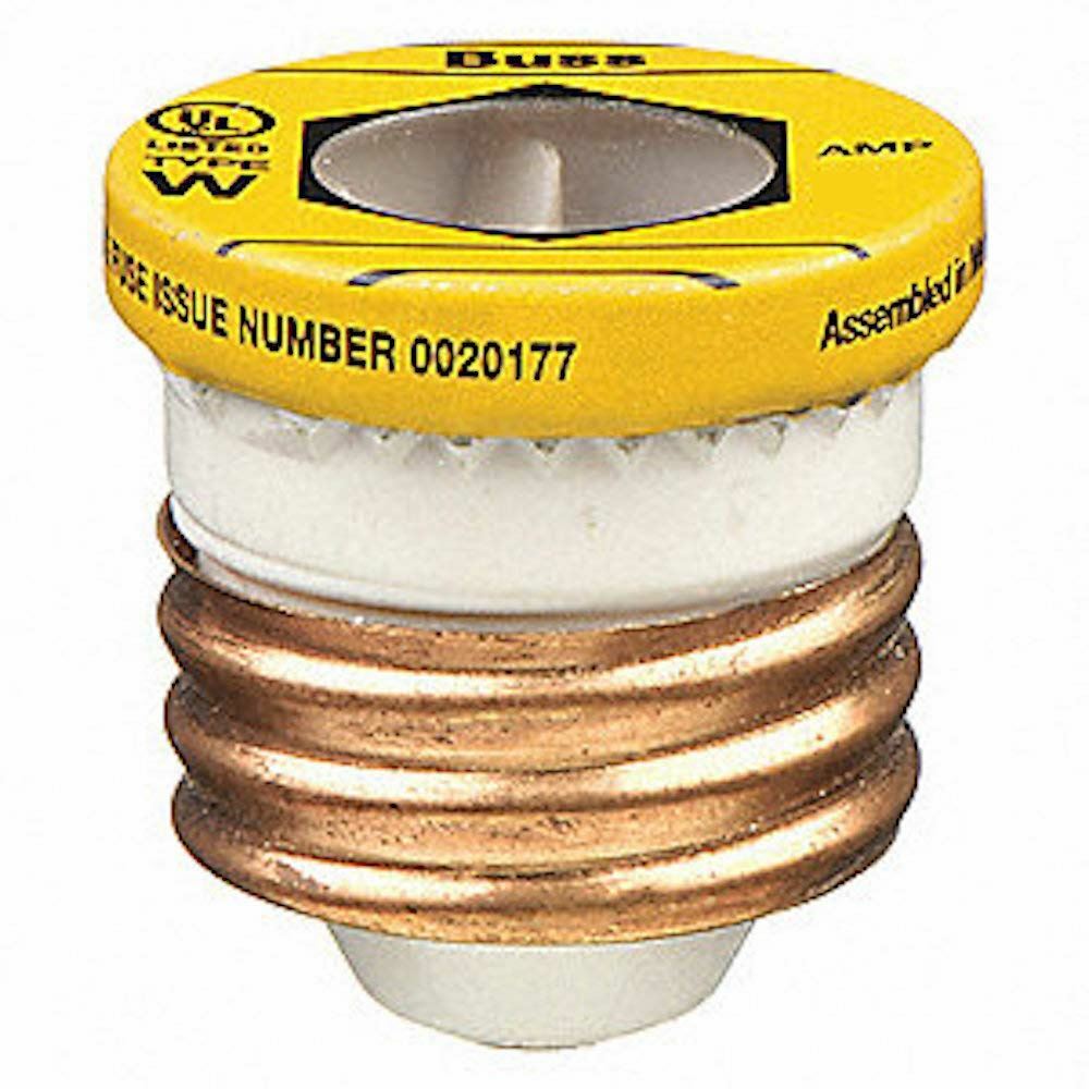 Bussmann W5 5Amp (5A) W 125VAC FastBlow Screw In/Plug Pack of 1 Fuses