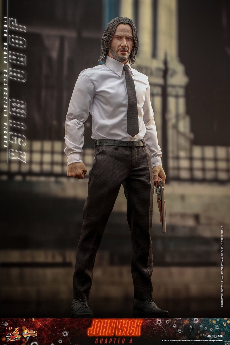 1/6 John Wick Chapter 4 Figure Hot Toys 912659 MMS729 Collector's