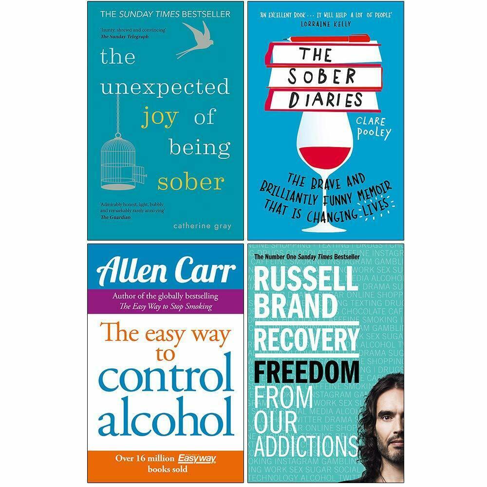 Sober Diaries, Control Alcohol, Recovery, Unexpected 4 Books Collection Set New