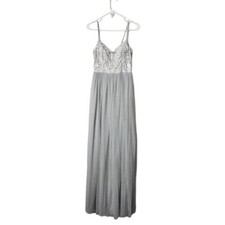 BHLDN Elowen Dress in lightest grey size 0