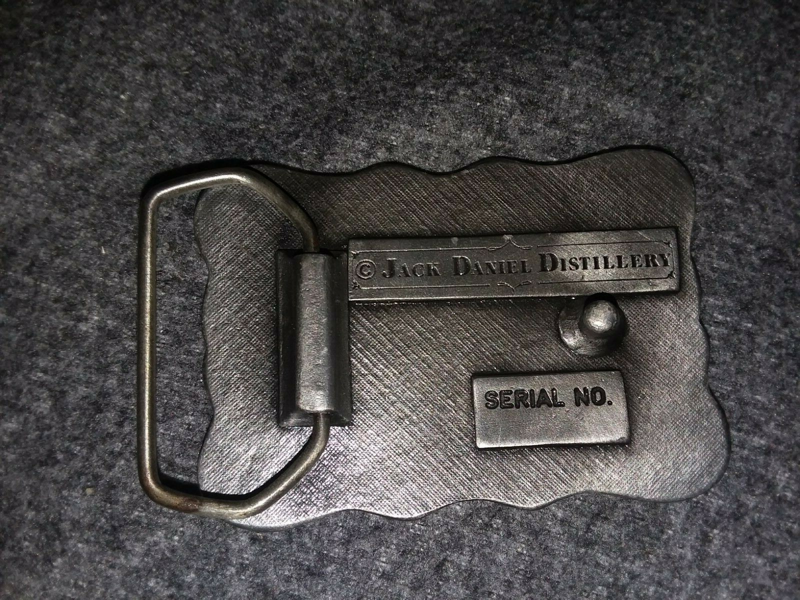 Vintage Jack Daniel's Distillery Pewter Belt Buckle 1… Gem