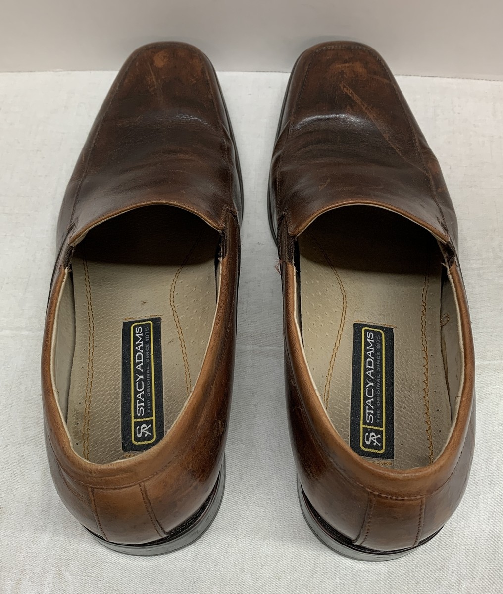 Stacy Adams Men Slip On Moc Toe Loafers Size US 9M Brown  display picture 3