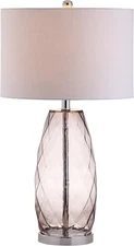 JYL4009A Juliette 26.5" Glass/Metal LED Table Lamp Contemporary Transitional Bed