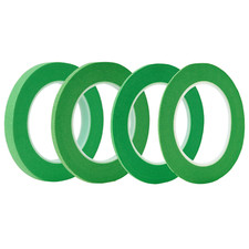 4 Rolls Fine Line Tape Green , Fineline Masking Tape in 1/16, 1/8, 1/4 and 1/2