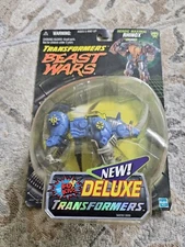 Transformers Beast Wars Rhinox Transmetals Deluxe 1999 Hasbro Kenner Incomplete