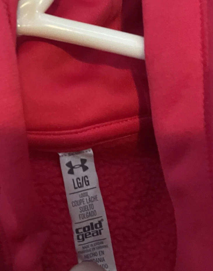 Sudadera con capucha rosa Uner Armour para mujer talla grande  Foto 4 de 4