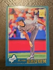 2001 Topps Baseball Card #645 Kevin Brown Los Angeles Dodgers Pitcher 