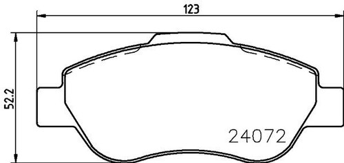 KIT PASTIGLIE FRENO ANTERIORI ORIGINALI FIAT PANDA (169) 1.2 BENZINA 51 KW 69 CV