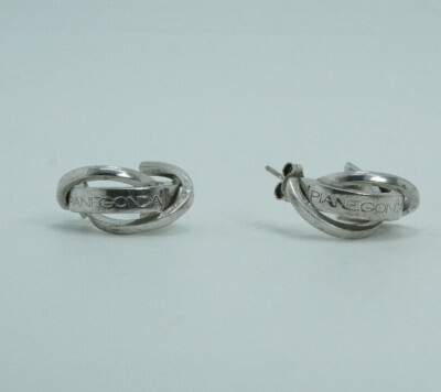 Pianegonda Sterling Silver Half Hoop Earrings